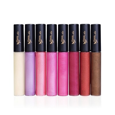 Натуральный блеск для губ тон №05 STRAWBERRY (клубничный) ТM ChocoLatte, 10мл (с аппликатором)