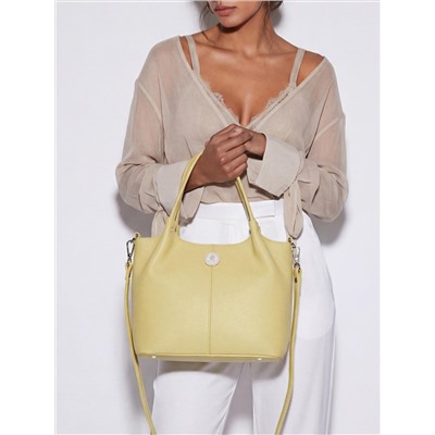 Женская кожаная сумка Richet 3212LN 895 Желтый