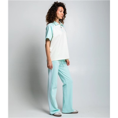 Спортивный костюм #КТ6605 (3), тиффани, кремовый