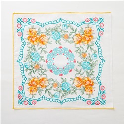 Платки носовые женские «Этель. Цветочный узор», 30×30 см, набор 12 шт.,100% хлопок, рисунок МИКС
