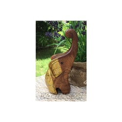 Деревянный слоник «Золотой», Elephant Wood Gold, 136 гр