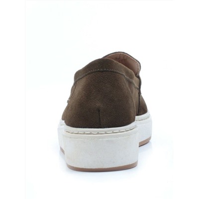 03-5062-10 BROWN Лоферы женские (натуральная замша)