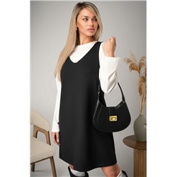 Женское офисное платье - сарафан Happyfox