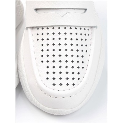 06-ST9183-2 WHITE Туфли летние женские (натуральная кожа)