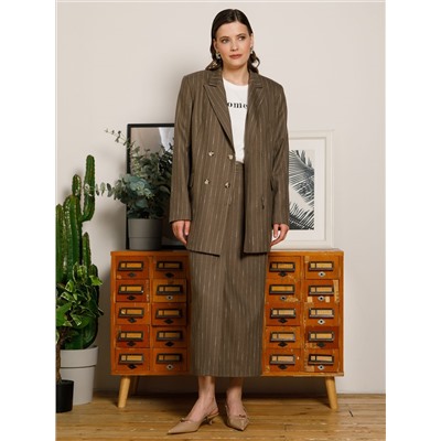 Юбка длинная в полоску