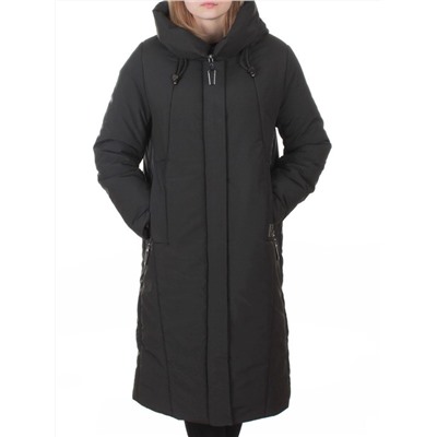 M-9098 DK. GREEN Пальто зимнее женское (верблюжья шерсть, 120 гр. холлофайбер)