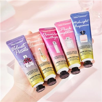 Набор парфюмированных кремов для рук  Miss Vanessa Perfume hand cream, 5 шт. * 30 гр.
