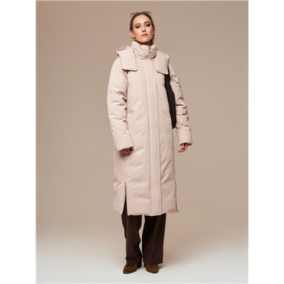 Пуховик женский бежевый