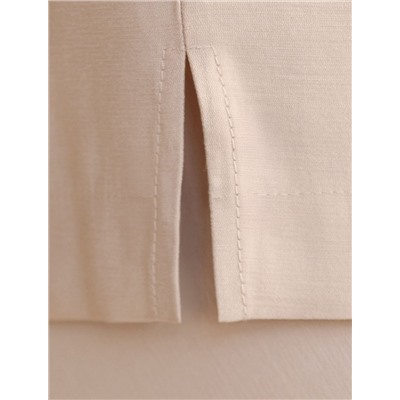 Топ c вырезом лодочка из плотного лиоцелла