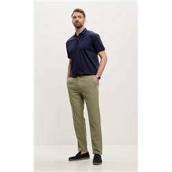 Брюки льняные мужские F211-0871 оливковые