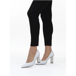 06-E32A-27D WHITE Туфли женские (натуральная кожа)