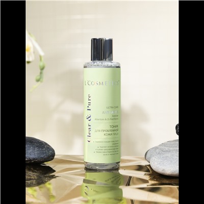 Тоник для лица Clear & Pure ULTRA CARE Anti-Acne для проблемной кожи – 200 мл. Эффективно борется против акне и черных точек