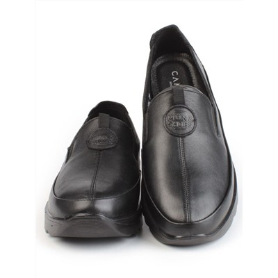 03-5306 BLACK Полуботинки женские (натуральная кожа)