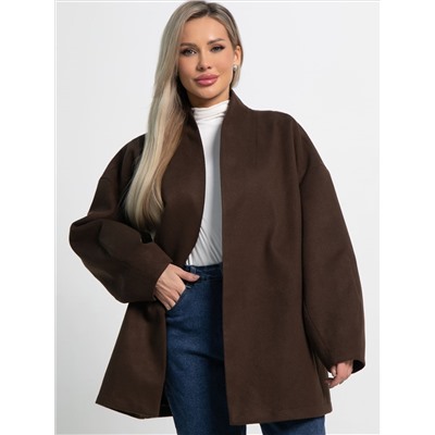 Пальто Мелания (горький шоколад) Б15185-5М