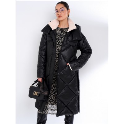 Пуховик женский черный