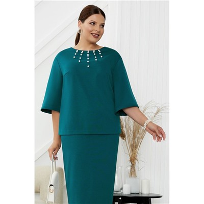 Lissana 4825 изумруд, Юбка,  Джемпер