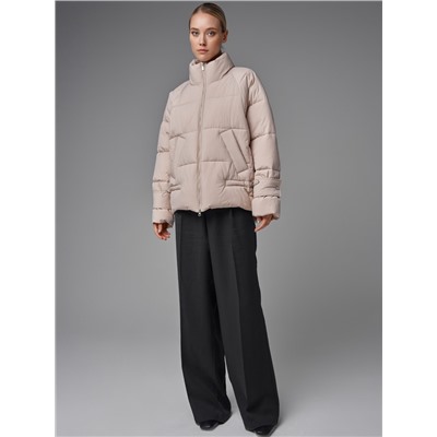 Пуховик женский бежевый