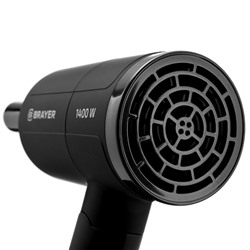 Фен BRAYER 3040BR, 1400 Вт, 2 скорости, складная ручка, шнур 1.8 м, чёрный