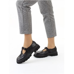 06-DLG06-1 BLACK Туфли женские (натуральная кожа)