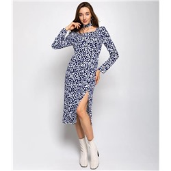 Платье #КТ63007, синий