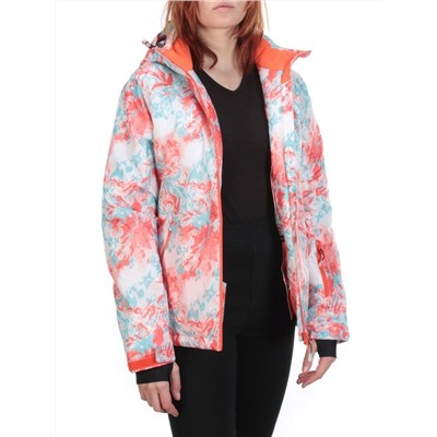 W1605-2 PINK PRINT Куртка горнолыжная женская ERUITOR (100 гр. холлофайбера)