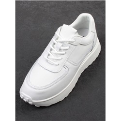 03-YH471-1 WHITE Кроссовки женские (натуральная кожа)