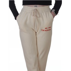 2621 MILK Штаны спортивные утепленные женские (85% хлопок, 10% полиэстер, 5% спандекс)