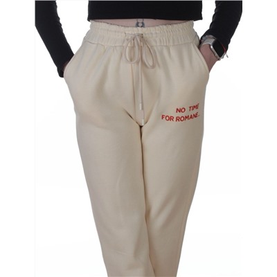 2621 MILK Штаны спортивные утепленные женские (85% хлопок, 10% полиэстер, 5% спандекс)