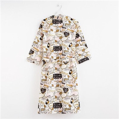 Халат женский «Этель. Девичник», размер 42-44, вафля 200 г/м², хлопок