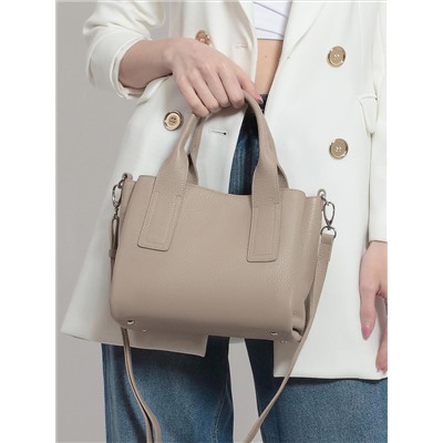 Женская кожаная сумка Richet 3101LN 930 Бежевый