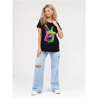 911 Футболка "Черный/заяц"