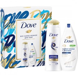 Набор Dove Красота и Сияние ( гель/душ 250мл + шампунь 250мл.)