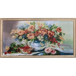 Картина гобелен 40х80 E088 /  FR3523-4 / золотая нить