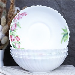 Набор суповых тарелок 4 штуки 650 мл 175 мм / TW-70 (7259) /уп 12/ Тюльпаны