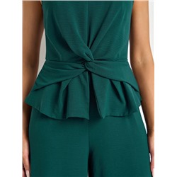 Комбинезон зелёный без рукавов