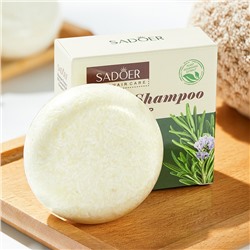 (ЗАМЯТА КОРОБКА) Твердый шампунь с экстрактом розмарина SADOER, 60 гр.