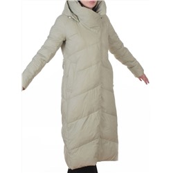 3067 OLIVE Пальто пуховое женское (утиный пух)