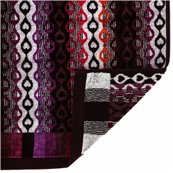 "Missoni-3006" Полотенце махровое 70х140см, плотность 375гр/м2, 100% хлопок, сиреневый, Bolangde (Китай)