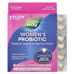 Nature's Way, Pearls, пробиотик для женщин, 1 млрд КОЕ, 30 капсул