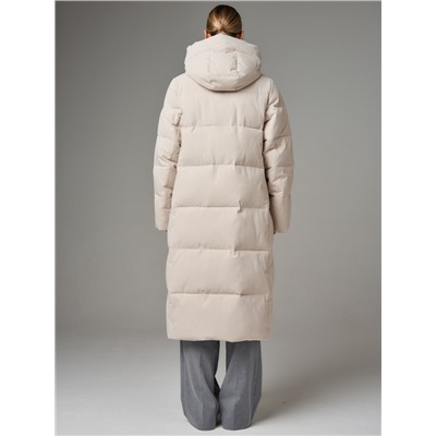 Пуховик женский светло-бежевый