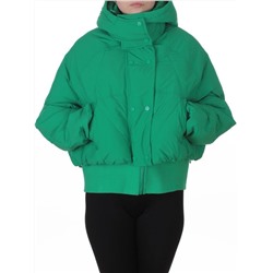 H24-033 GREEN Куртка пуховая зимняя женская (пух)