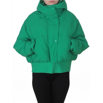 H24-033 GREEN Куртка пуховая зимняя женская (пух)