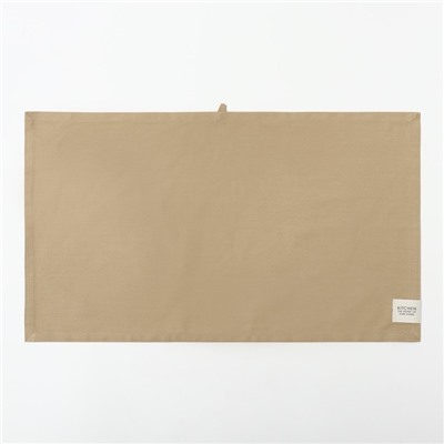 Полотенце кухонное «Этель» Kitchen, 40×73 см, хлопок 100%, саржа 250 г/м², бежевое