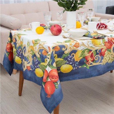 Скатерть «Этель» Southern fruits, 149×182±2 см с ГМВО, 100% хлопок, саржа 190 г/м²
