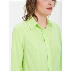 Блузка с потайной застёжкой лимонного цвета