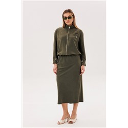 Костюм юбочный 5079 хаки