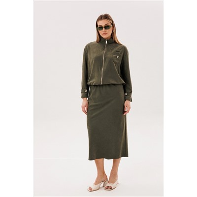 Костюм юбочный 5079 хаки