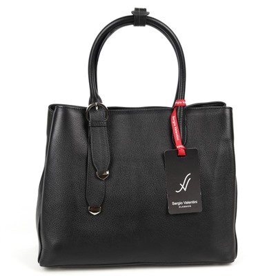 Женская кожаная сумка Sergio Valentini SV-SZ716 Блек