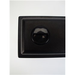 Аквариум "Прямоугольный" с крышкой, 5 литров, 25 x 13 x 15,5/18 см, чёрный