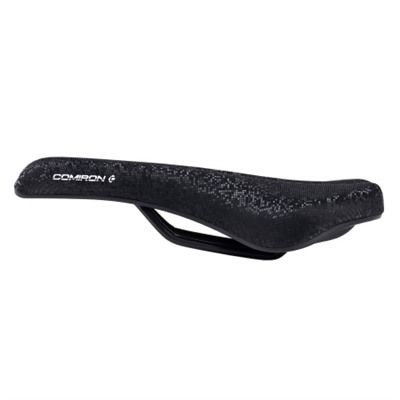 Седло велосипедное MTB COMIRON ANQUETIL M028 275X140, Технологии: DW, ED. Верх: PU принтованный глянец, Цвет: Чёрный алмаз /уп 40/